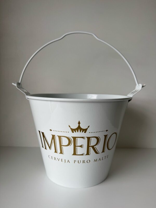 Balde Aluminio 7 Litros Imperio Branco